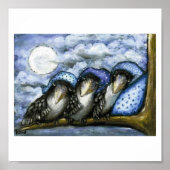 Bettkrähen Poster (Vorne)