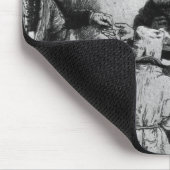 Bettler auf der Türstufe eines Hauses, 1648 Mousepad (Ecke)