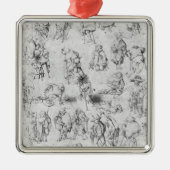 Bettler Silbernes Ornament (Vorne)