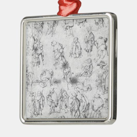 Bettler Silbernes Ornament (Links)