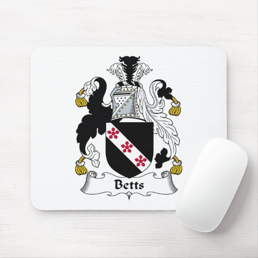 Betts Familienwappen Mousepad (Mit Mouse)