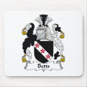 Betts Familienwappen Mousepad (Vorne)