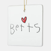 Betts Weihnachten 2018 Keramikornament (Links)