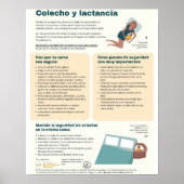 Bettüberwurf und Stillen (Spanisch) Poster (Vorne)