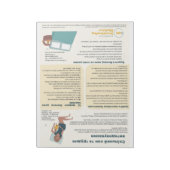 Bettüberwurf und Stillzeit weg (Ukrainisch) Notizblock (Rotiert)