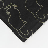 Bettwäsche-Dekor Katze Lover Blanket Le Chat Fleecedecke (Ecke)
