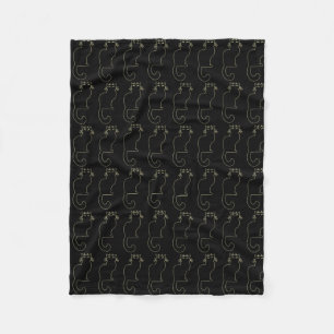 Bettwäsche-Dekor Katze Lover Blanket Le Chat Fleecedecke