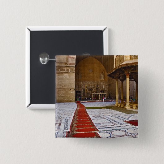 Bettwäsche in die islamische Moschee, Kairo, Button (Vorne & Hinten)