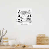 Bettwäsche und Handtücher Poster (Küche)