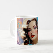 Betty A Lovely Art Deco Woman Kaffeetasse (Vorderseite Links)