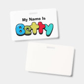 Betty Ausweis (Vorder- & Rückseite)