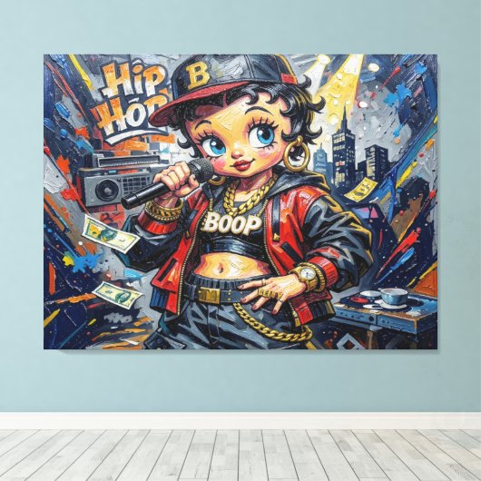 BETTY BOOP-4A LEINWANDDRUCK (Insitu (Holzboden))