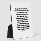 Betty Botter Better Butter (Tongue Twister) Fotoplatte (Seite)