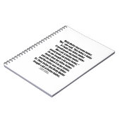 Betty Botter Better Butter (Tongue Twister) Notizblock (Linke Seite)