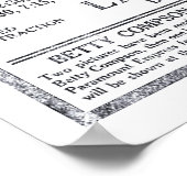 Betty Compson 1922 Vintager Film und Poster (Ecke)