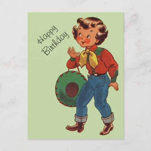 Betty das Cowgirl Postkarte (Vorderseite)