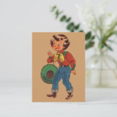 Betty das Cowgirl Postkarte (Stehend Vorderseite)