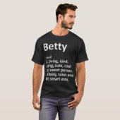 BETTY Definition Personalisiert Name Funny Birthda T-Shirt (Vorne ganz)