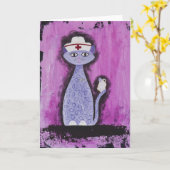 Betty, die Paisley-Krankenschwester Karte (Gelbe Blume)