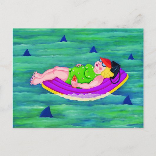 Betty Drives weg Postkarte (Vorderseite)