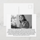 Betty Friedan - Feminist Postkarte (Vorne/Hinten)