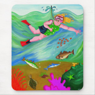 Betty geht zu schnorcheln mousepad