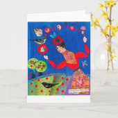 Betty-Gruß-Karte Karte (Gelbe Blume)