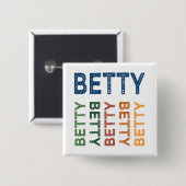 Betty Niedlich Colorful Button (Vorne & Hinten)