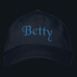 Betty Personalisiert bestickte Baseball Cap Blue Baseballkappe<br><div class="desc">Betty Name auf individualisierbaren bestickten Baseball Cap / Baseball Hut in blau, von 369MyName. ... ... ... ... . Unsere personalisierten Produkte sind so konzipiert, dass Sie den Text leicht ändern können... ... ... ... ... ... ... ... ... ... ... ... ... ... ... ... ... ... ... ......</div>
