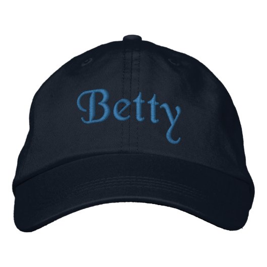 Betty Personalisiert bestickte Baseball Cap Blue Baseballkappe (Vorderseite)