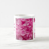 "Betty" Pink Hydrangea Blumenbriefe & Niedliches H Kaffeetasse (Mittel)