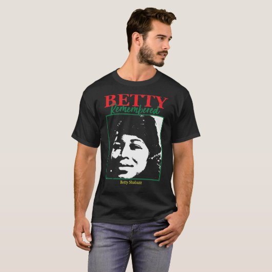 Betty Remembered Betty Shabazz an Shirt Black (Vorne ganz)
