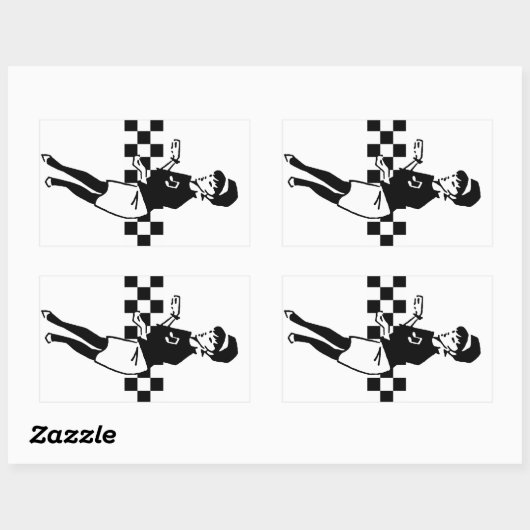 Betty-Schlag II Rechteckiger Aufkleber (Blatt)