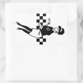 Betty-Schlag II Rechteckiger Aufkleber (Tasche)