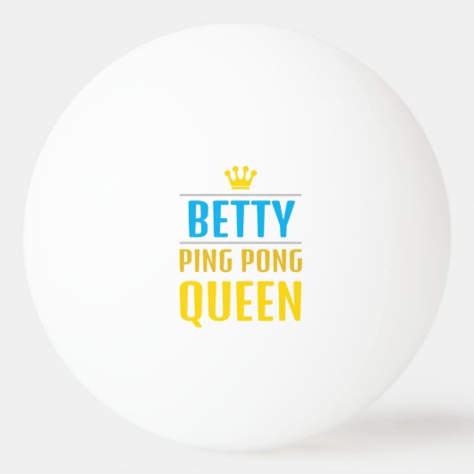 Betty Tischtennisball (Vorderseite)