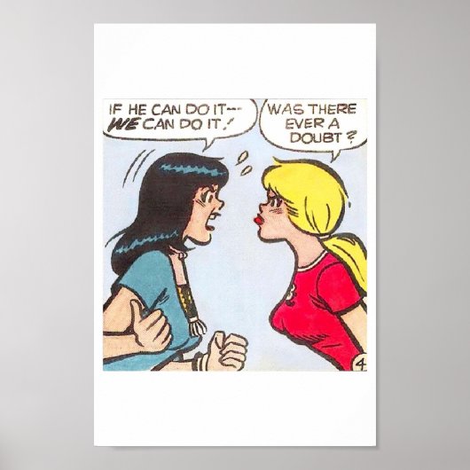 Betty Veronica Comic Strip Poster (Vorne)