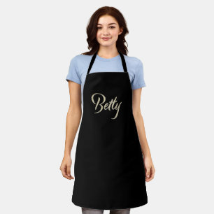 Betty white gold Handwriting Küchenschürze Schürze
