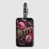 Bettys Floral Sign Gepäckanhänger (Vorderseite Vertikal)