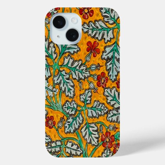 Betty's gelbe Blumen Case-Mate iPhone Hülle (Rückseite)