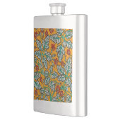 Betty's gelbe Blumen Flachmann (Links)