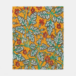 Betty's gelbe Blumen Fleecedecke