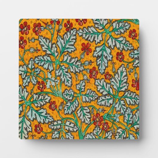 Betty's gelbe Blumen Fotoplatte (Vorderseite)