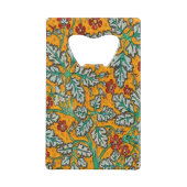 Betty's gelbe Blumen Geldbeutel Flaschenöffner (Rückseite)