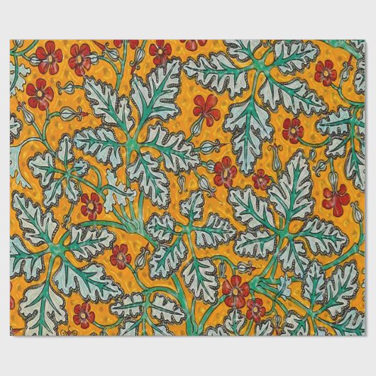 Betty's gelbe Blumen Geschenkpapier (Flach)