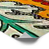 Betty's gelbe Blumen Poster (Ecke)