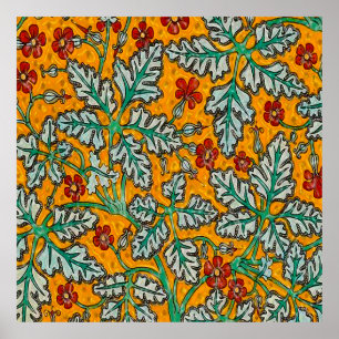 Betty's gelbe Blumen Poster