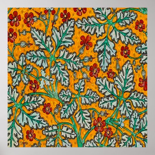 Betty's gelbe Blumen Poster (Vorne)