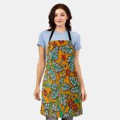 Betty's gelbe Blumen Schürze (Getragen)