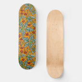 Betty's gelbe Blumen Skateboard (Vorderseite)