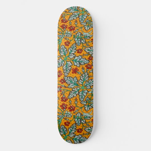 Betty's gelbe Blumen Skateboard (Vorderseite)